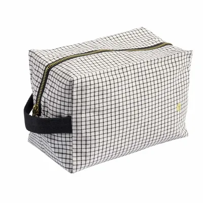 Pochettes - Trousse cube Gustave Caviar L 22 x 14 x 10,5 - LA CERISE SUR LE GATEAU