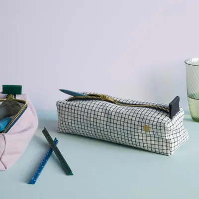 Clutches - Pencil case Gustave Gustave Caviar 6 X 20 X 6 - LA CERISE SUR LE GATEAU