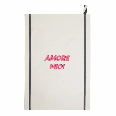 Dish towels - Amore Tea Towel Écru 70 X 50 - LA CERISE SUR LE GATEAU
