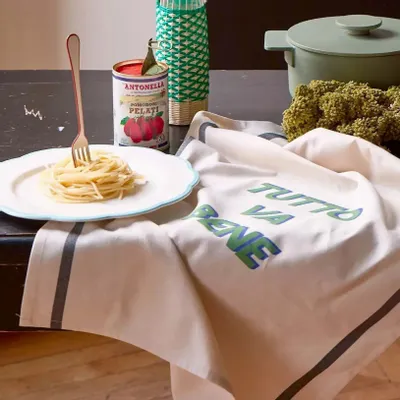 Dish towels - Tutto Tea Towel Écru 70 X 50 - LA CERISE SUR LE GATEAU