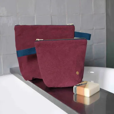 Clutches - Toiletry bag Iona Wine L 23 X 28 X 10 - LA CERISE SUR LE GATEAU