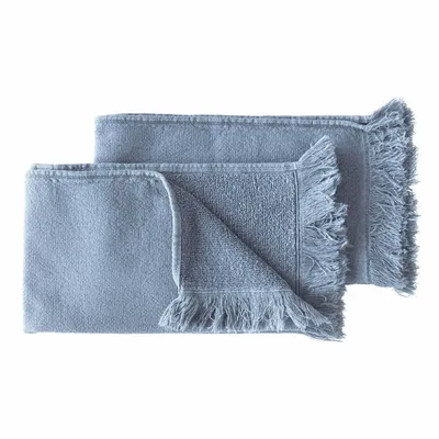 Bath towels - Set of 2 Luna guest towels Bluetiful 50 X 30 - LA CERISE SUR LE GATEAU