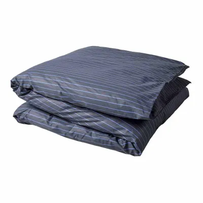 Linge de lit - Housse de couette Line Blue 240 x 260 - LA CERISE SUR LE GATEAU