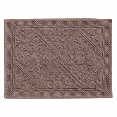 Other bath linens - Enzo Bath Mat Noisette 54 X 64 - MAISON VIVARAISE - SDE VIVARAISE WINKLER