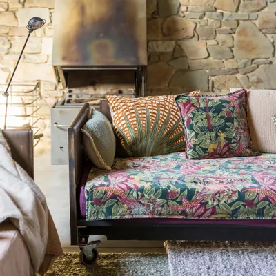 Throw blankets - Ewan Printed Comforter Multico 85 X 200 - MAISON VIVARAISE - SDE VIVARAISE WINKLER