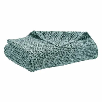 Bed linens - Recycled Throw Maia Plomb 180 X 260 - MAISON VIVARAISE - SDE VIVARAISE WINKLER