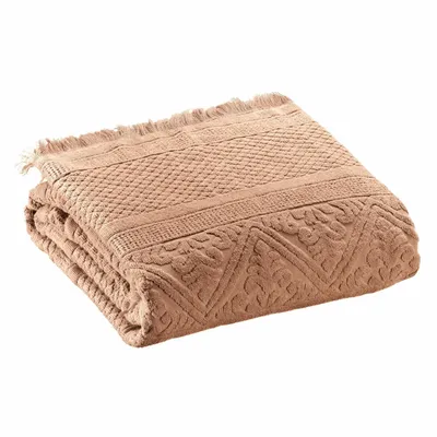 Bath towels - Zoé Bath Towel Noisette 100 X 180 - MAISON VIVARAISE - SDE VIVARAISE WINKLER