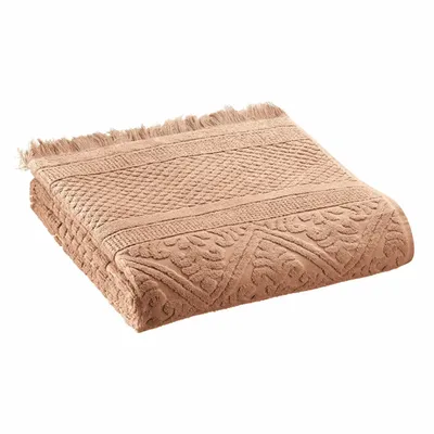 Bath towels - Zoé Bath Towel Noisette 50 X 100 - MAISON VIVARAISE - SDE VIVARAISE WINKLER