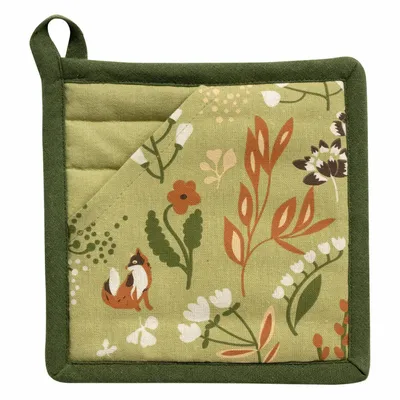 Potholders - 2-in-1 Recycled Pot Holder Darian Multico 20 X 20 - MAISON VIVARAISE - SDE VIVARAISE WINKLER