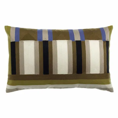 Coussins - Coussin brodé Jason Cèdre 40 x 65 - MAISON VIVARAISE - SDE VIVARAISE WINKLER