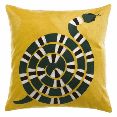 Coussins - Coussin brodé Yoka Mangue 45 x 45 - MAISON VIVARAISE - SDE VIVARAISE WINKLER