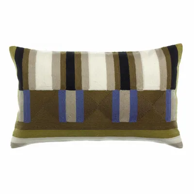 Coussins - Coussin brodé Jason Cèdre 30 x 50 - MAISON VIVARAISE - SDE VIVARAISE WINKLER
