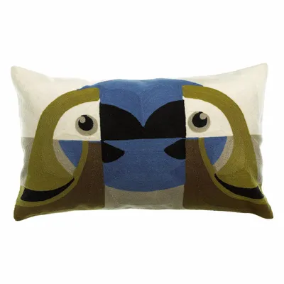 Coussins - Coussin brodé Loro Cèdre 30 x 50 - MAISON VIVARAISE - SDE VIVARAISE WINKLER