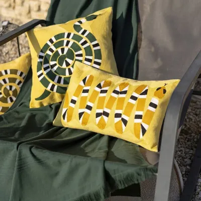 Coussins - Coussin brodé Yoka Mangue 30 x 50 - MAISON VIVARAISE - SDE VIVARAISE WINKLER