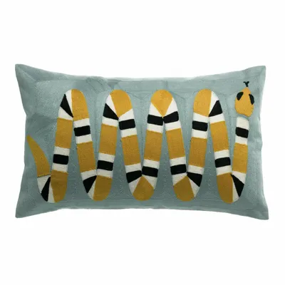 Coussins - Coussin brodé Yoka Ciel 30 x 50 - MAISON VIVARAISE - SDE VIVARAISE WINKLER