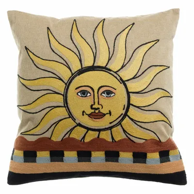 Coussins - Coussin brodé Adria Multico 45 x 45 - MAISON VIVARAISE - SDE VIVARAISE WINKLER