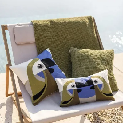 Cushions - Recycled Cushion Maia Cèdre 45 X 45 - MAISON VIVARAISE - SDE VIVARAISE WINKLER