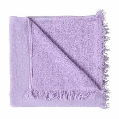Serviettes de bain - Serviette de toilette Luna Lilas 50 x 100 - LA CERISE SUR LE GATEAU