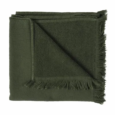 Serviettes de bain - Serviette de toilette Luna Kale 50 x 100 - LA CERISE SUR LE GATEAU