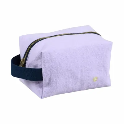 Clutches - Cube toiletry bag Iona Lilas 10 X 16 X 10 - LA CERISE SUR LE GATEAU