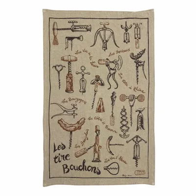 Torchons - Torchon lin Les sommeliers Naturel 45 x 70 - MAISON VIVARAISE - SDE VIVARAISE WINKLER