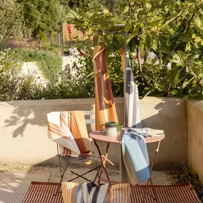 Sacs et cabas - Maxi bag Yuna recyclé Azur 38 x 60 x 16 - MAISON VIVARAISE - SDE VIVARAISE WINKLER