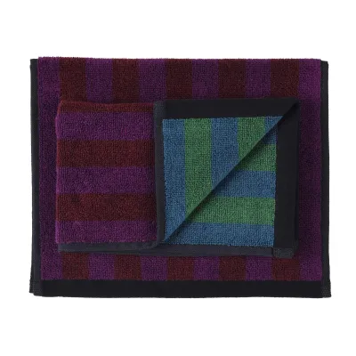Bath towels - Set of 2 guest towels Charly Figue 30 X 50 - LA CERISE SUR LE GATEAU