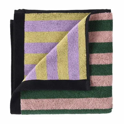 Serviettes de bain - Serviette de toilette Charly Basilic 50 x 100 - LA CERISE SUR LE GATEAU