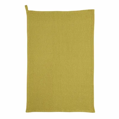 Dish towels - Plain honeycomb tea towel Mumba Bergamote 50 X 70 - MAISON VIVARAISE - SDE VIVARAISE WINKLER