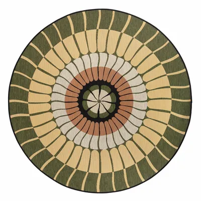 Rugs - Outdoor rug Zeno Cèdre Diamètre 160 - MAISON VIVARAISE - SDE VIVARAISE WINKLER