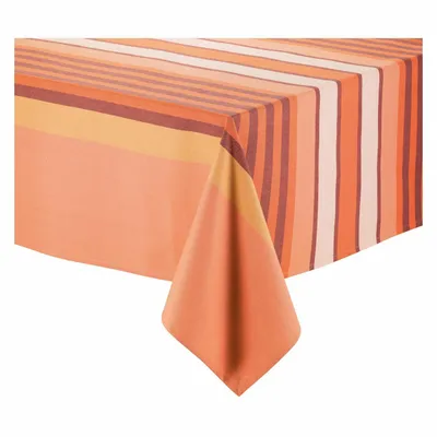 Table cloths - Recycled coated tablecloth Yuna Terracotta 170 X 250 - MAISON VIVARAISE - SDE VIVARAISE WINKLER