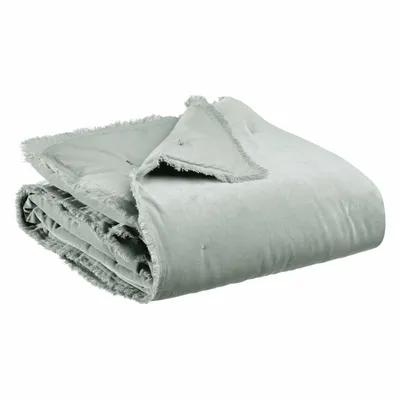 Throw blankets - Plain Fara Throw Titane 135 X 200 - MAISON VIVARAISE - SDE VIVARAISE WINKLER