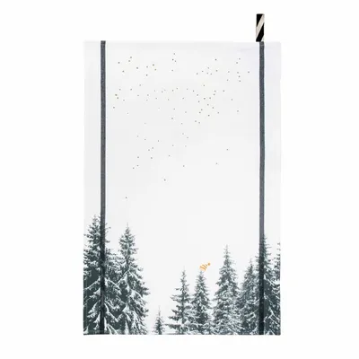 Dish towels - Tea towel Bertille Blanc 50 X 70 - LA CERISE SUR LE GATEAU