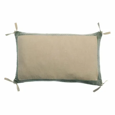 Cushions - Elise Chambray Cushion Verveine 30 X 50 - MAISON VIVARAISE - SDE VIVARAISE WINKLER