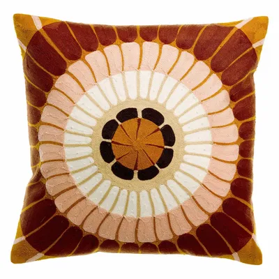 Coussins - Coussin brodé Zeno Forêt 45 x 45 - MAISON VIVARAISE - SDE VIVARAISE WINKLER