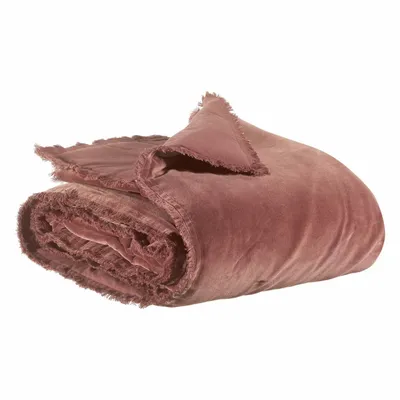 Throw blankets - Plain throw Fara Café 135 X 200 - MAISON VIVARAISE - SDE VIVARAISE WINKLER