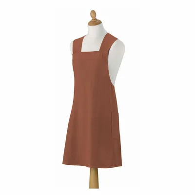 Aprons - Recycled Japanese kitchen apron Haru Cuivre 78 X 100 - MAISON VIVARAISE - SDE VIVARAISE WINKLER
