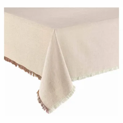 Nappes - Nappe recyclée Kalea Naturel/Tabac 170 x 350 - MAISON VIVARAISE - SDE VIVARAISE WINKLER