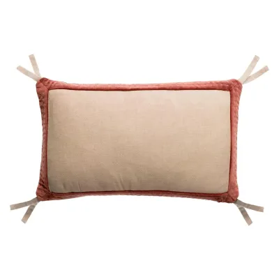 Cushions - Chambray Cushion Elise Tabac 30 X 50 - MAISON VIVARAISE - SDE VIVARAISE WINKLER
