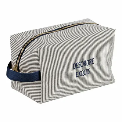 Pochettes - Trousse cube Désordre Finette Caviar L 14 x 22 x 11 - LA CERISE SUR LE GATEAU