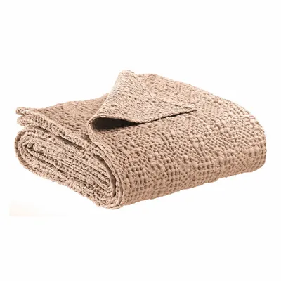 Throw blankets - Tana Throw Muscade 140 X 200 - MAISON VIVARAISE - SDE VIVARAISE WINKLER