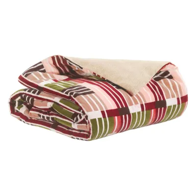 Throw blankets - Printed throw Eren Multico 135 X 200 - MAISON VIVARAISE - SDE VIVARAISE WINKLER