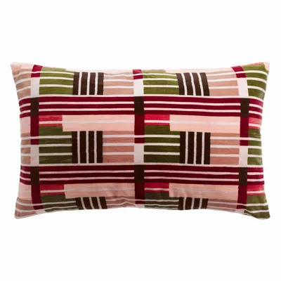 Cushions - Printed cushion Eren Multico 40 X 65 - MAISON VIVARAISE - SDE VIVARAISE WINKLER