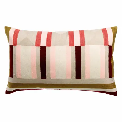 Coussins - Coussin brodé Jason Mousse 40 x 65 - MAISON VIVARAISE - SDE VIVARAISE WINKLER