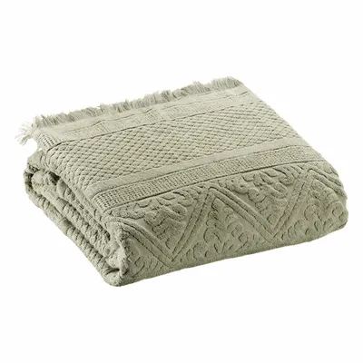 Autres linges de bain - Drap de bain Zoe Tilleul 100 x 180 - MAISON VIVARAISE - SDE VIVARAISE WINKLER