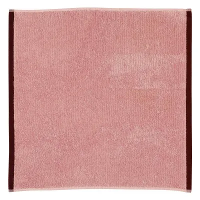 Tea towel - Two-tone hand towel Cara Blush 50 X 50 - MAISON VIVARAISE - SDE VIVARAISE WINKLER