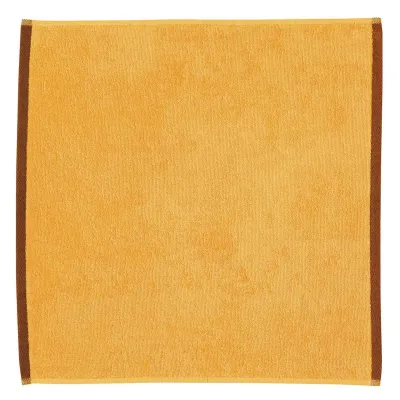 Tea towel - Two-tone hand towel Cara Tournesol 50 X 50 - MAISON VIVARAISE - SDE VIVARAISE WINKLER