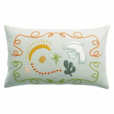 Coussins - Coussin brodé Anka Ciel 30 x 50 - MAISON VIVARAISE - SDE VIVARAISE WINKLER