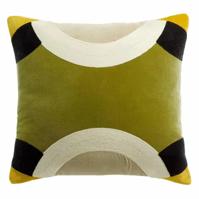 Cushions - Patou Cushion Olive 45 X 45 - MAISON VIVARAISE - SDE VIVARAISE WINKLER