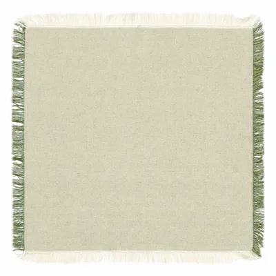 Serviettes - Serviette de table recyclée Kalea Naturel/Épicéa 45 x 45 - MAISON VIVARAISE - SDE VIVARAISE WINKLER